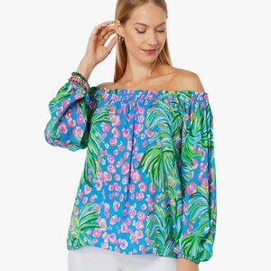 NWT Blakely long sleeve off the shoulder top, M